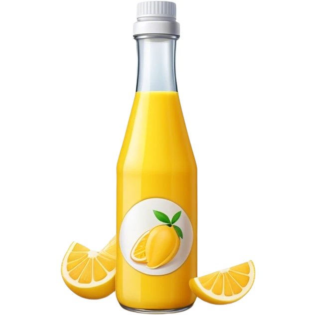 Yellow juice bottled emoji