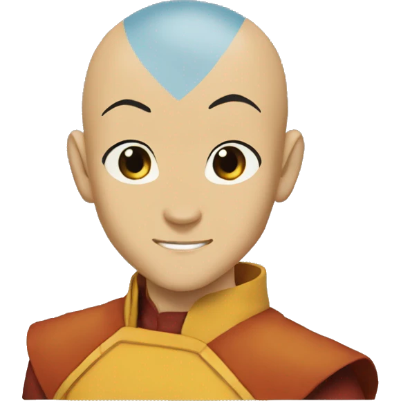 Aang in avatar statefrom avatar the last air bender emoji