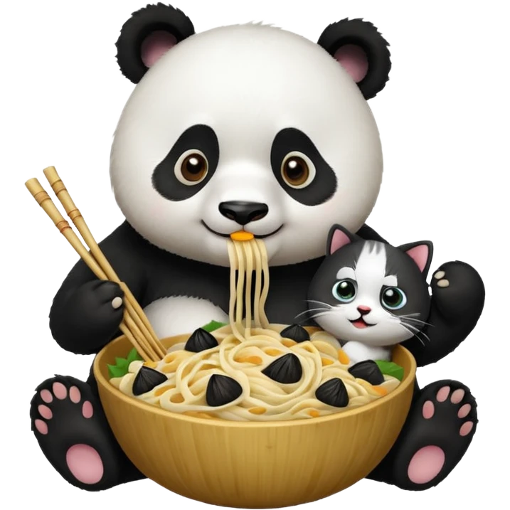 pandas noodles cats emoji