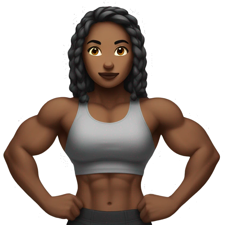 strong buff girl emoji
