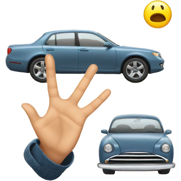 🤟😁🚘 emoji