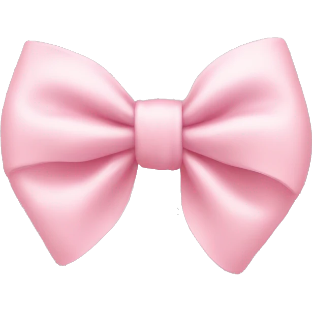 Pastel pink bow emoji