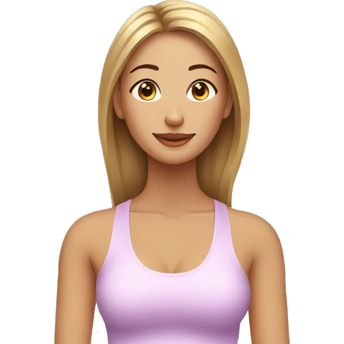 Woman yoga facial emoji