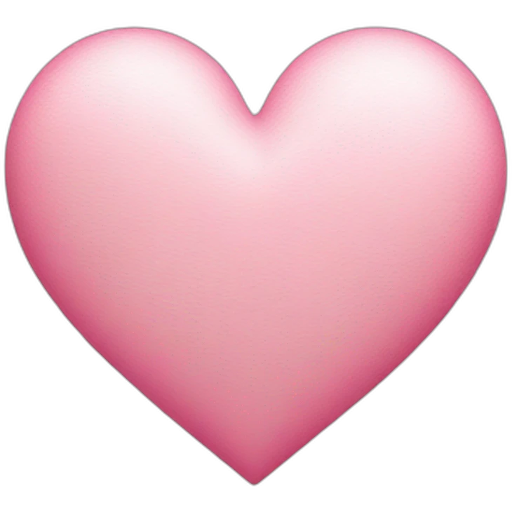White and pink Heart emoji