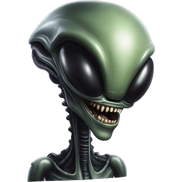  xenomorph alien in love emoji
