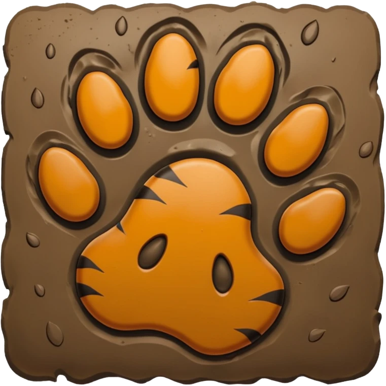 tiger paw print emoji