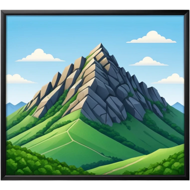 the mountain "Hoher Kasten" in St. Galler Rheintal emoji