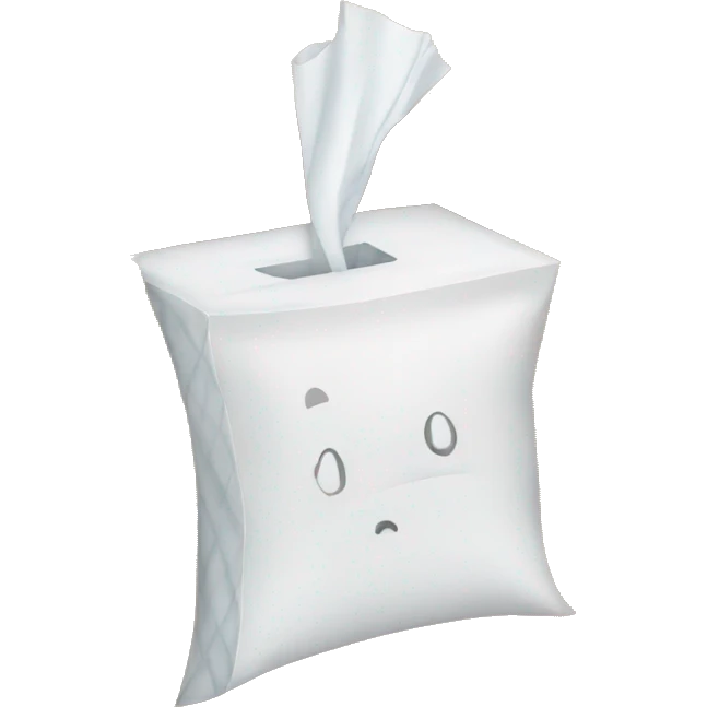 a box with tissues emoji