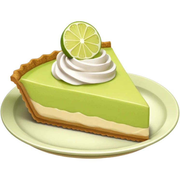 Key lime pie emoji