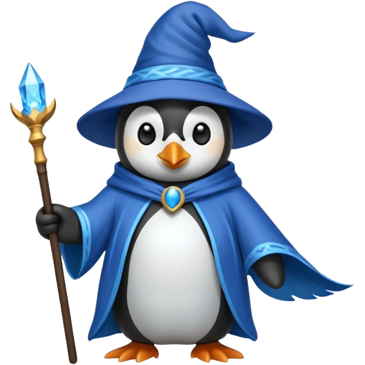Penguin Wizard emoji