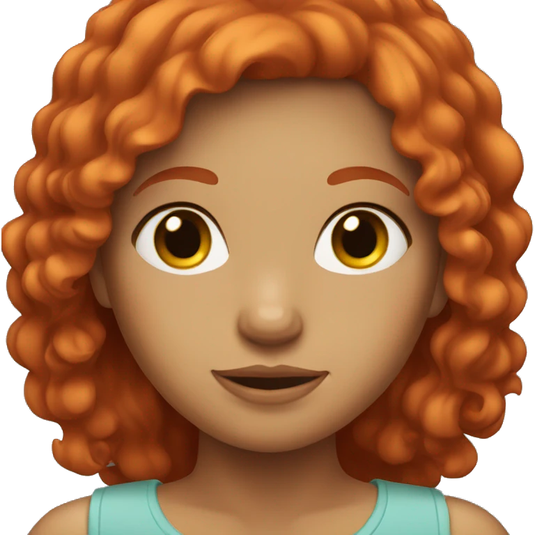 red haired girl emoji