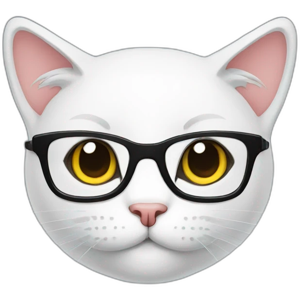 nerd cat emoji