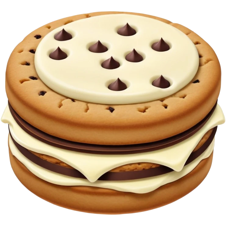 sandwich cookie with cream filling emoji