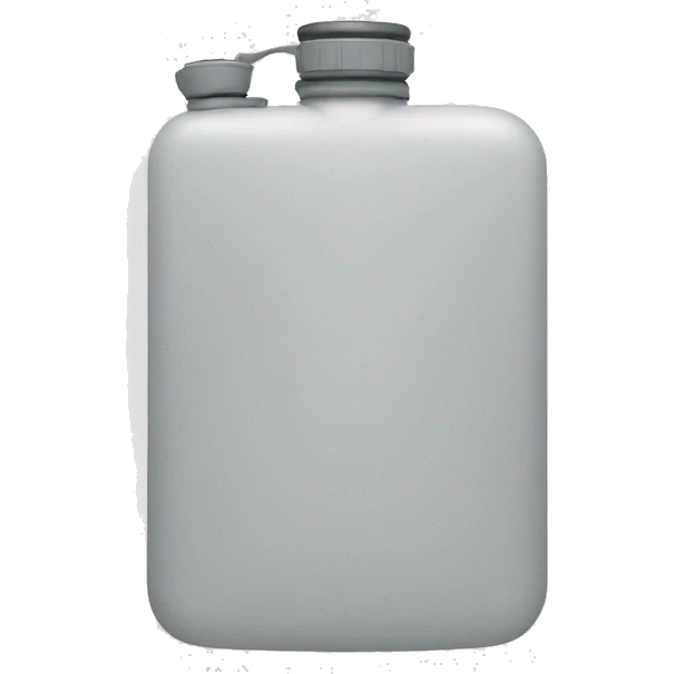 White water flask emoji