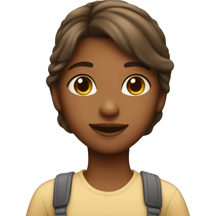 A girl in love emoji