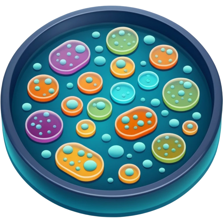 Agar lab plate viewed at an angle emoji