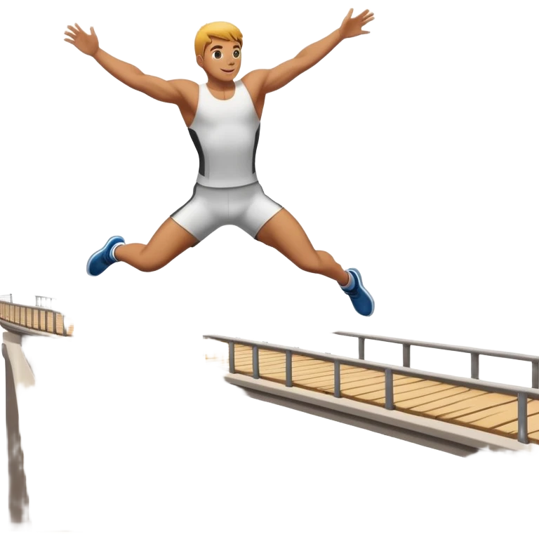 Jump from bridge emoji