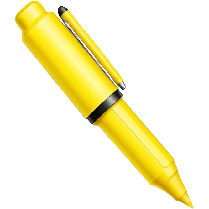 highlighter pen marking text on paper emoji