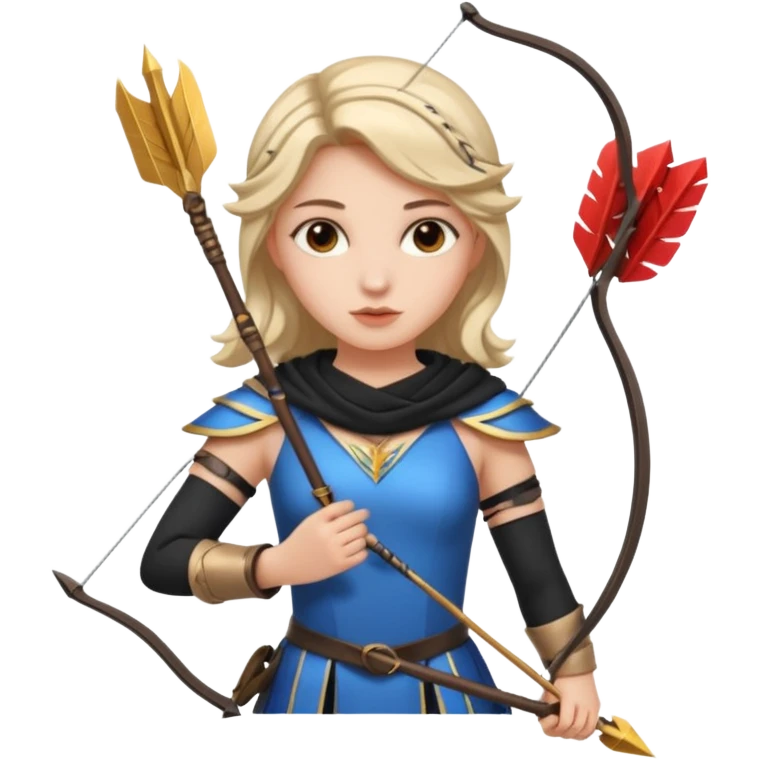 wo with eros clothes and arrows emoji