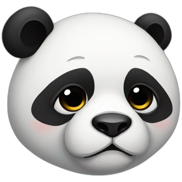 Panda sad emoji