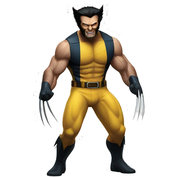full body wolverine emoji