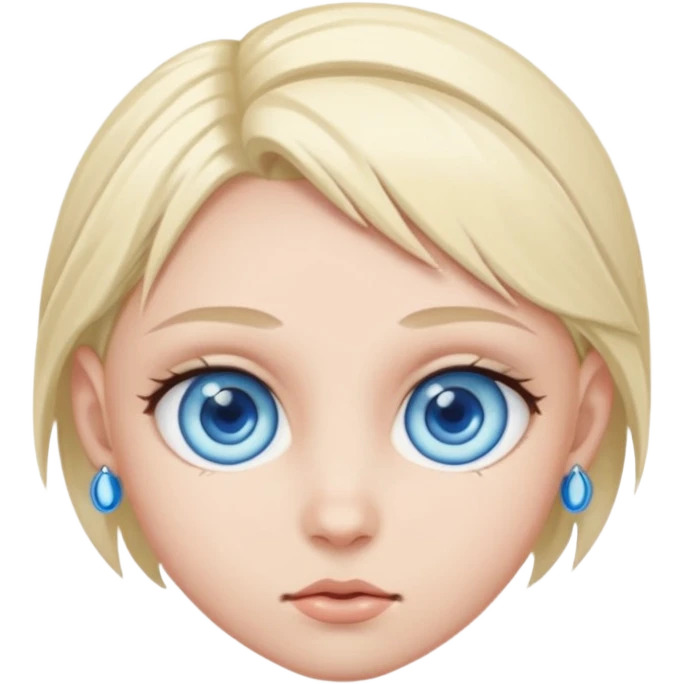 blue eyes emoji