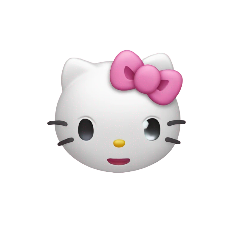 Hello kitty pink emoji