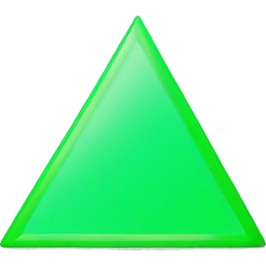 green triangle for kpis emoji