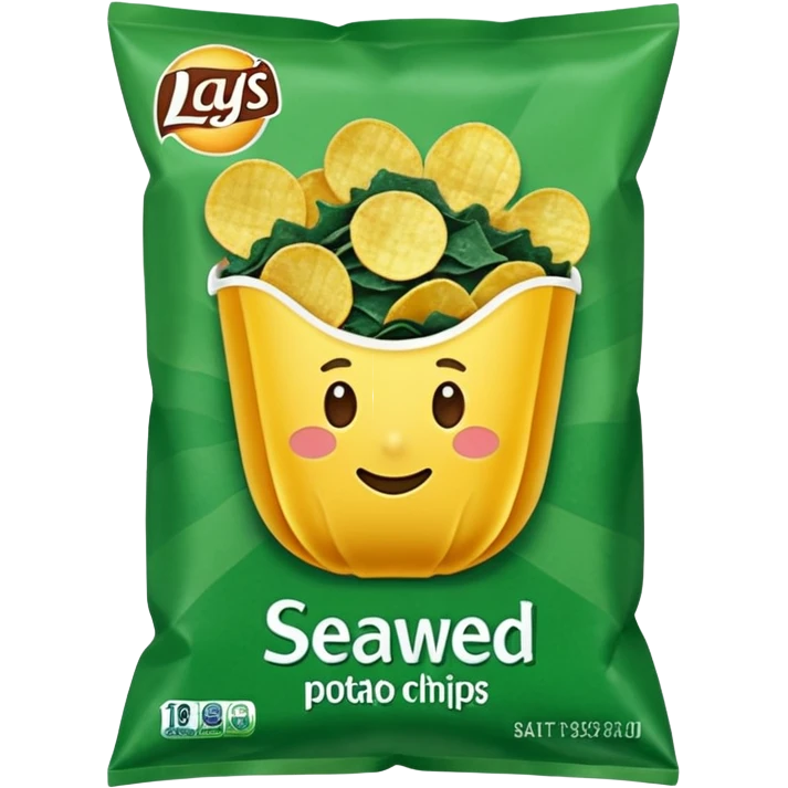 Seaweed-flavored Lay’s potato chips emoji