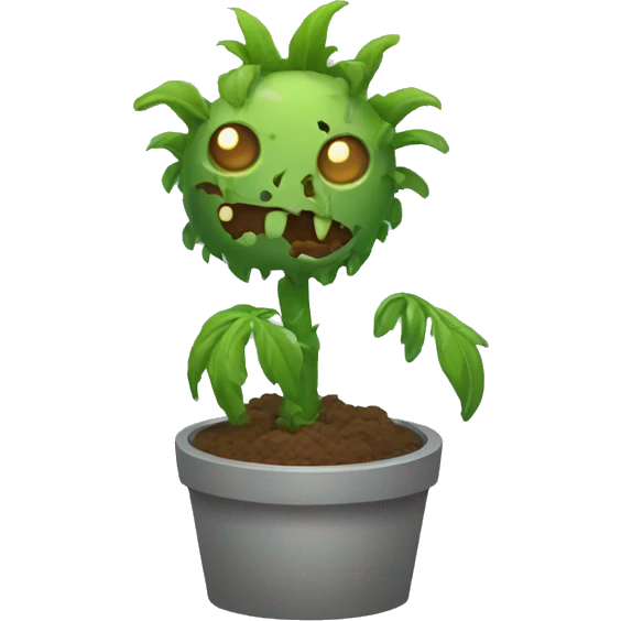 zombie plant emoji