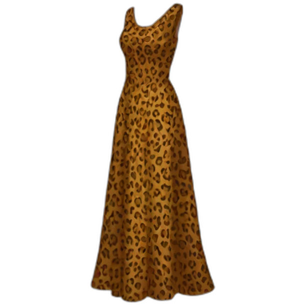 Leopard dress emoji