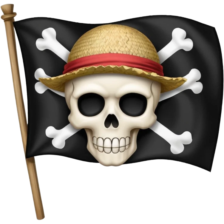 Straw hat pirates flag emoji