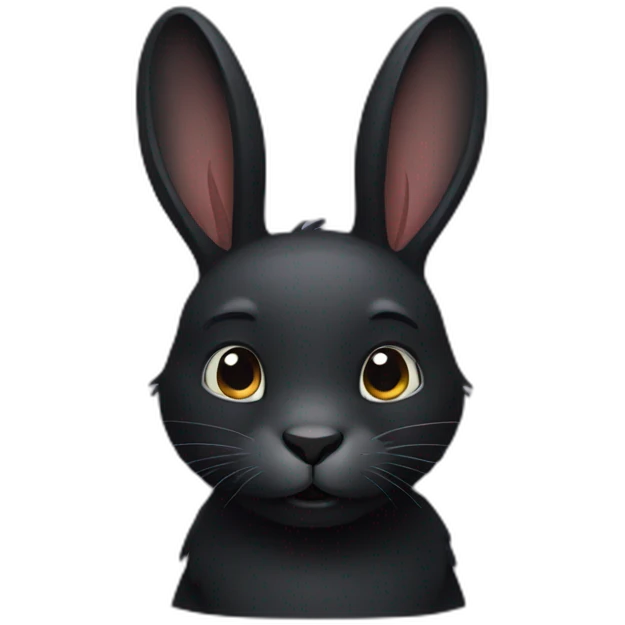 black rabbit emoji