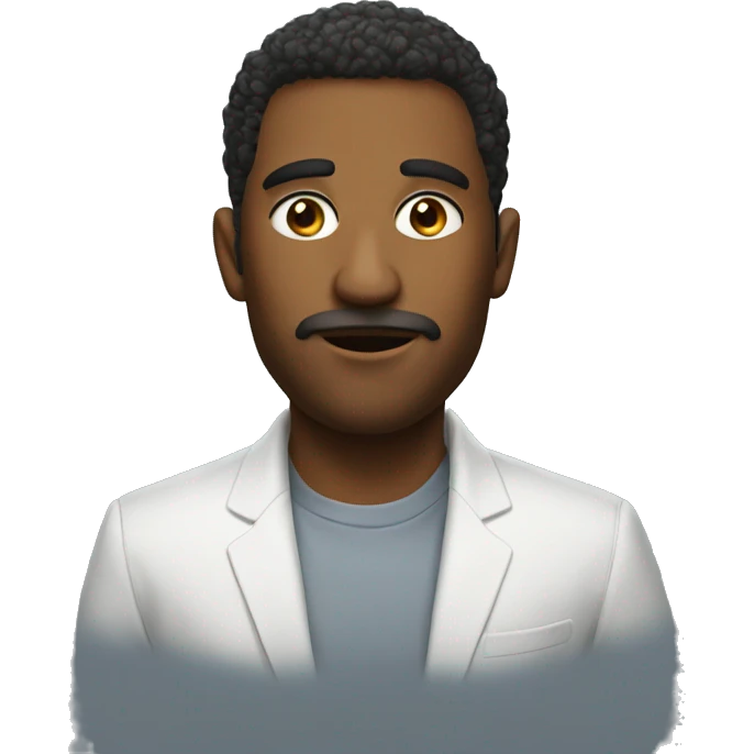 Persona con un puf emoji