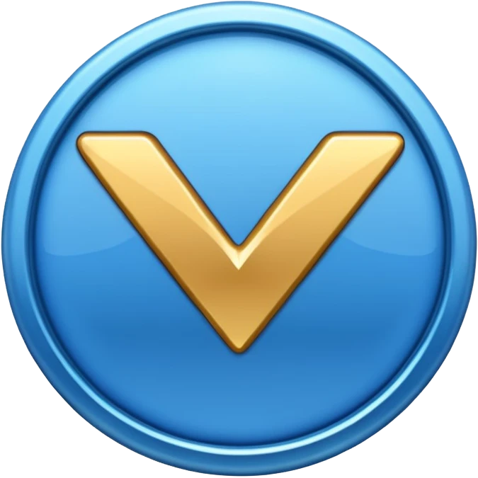 Tırtıklı mavi tik emoji