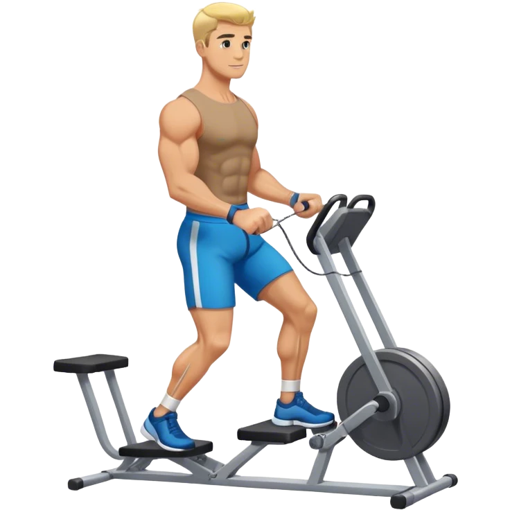 man cable-machine-leg-exercise emoji