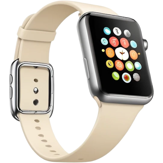 Cream Apple Watch  emoji