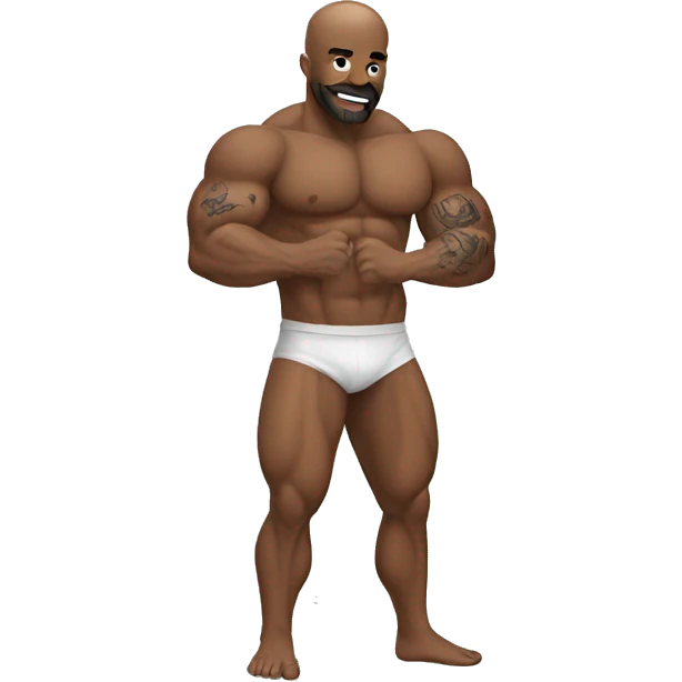 :muscle emoji with tattoos emoji