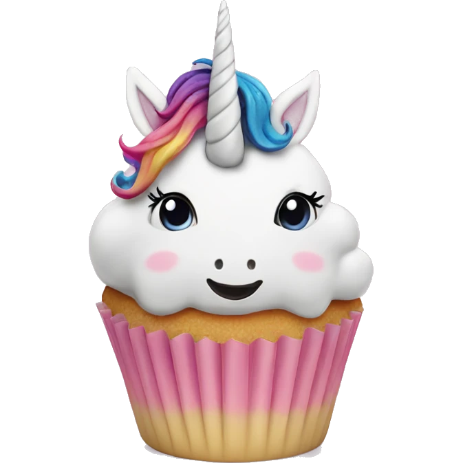 Unicorn cupcake  emoji