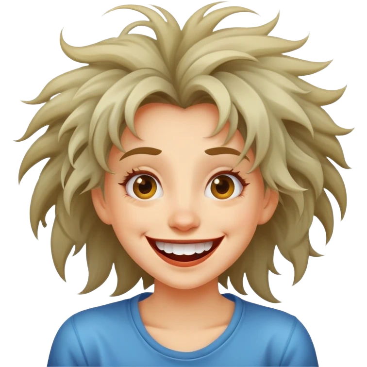 crazy funny girl emoji