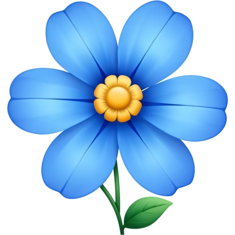 Blue flower emoji