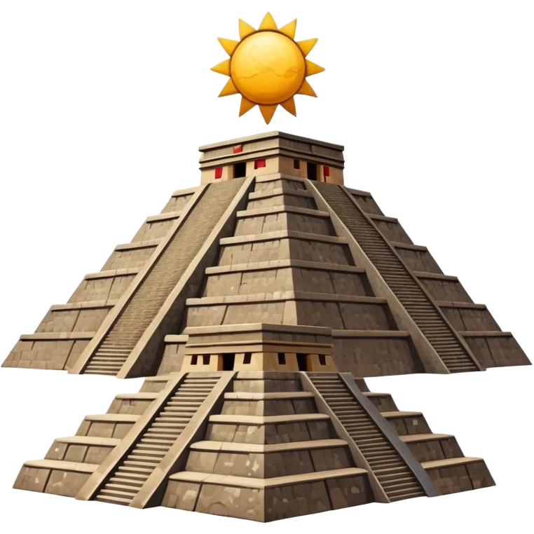 Teotihuacan pyramid of the sun emoji