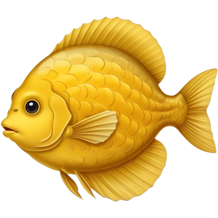 Yellow flounder emoji