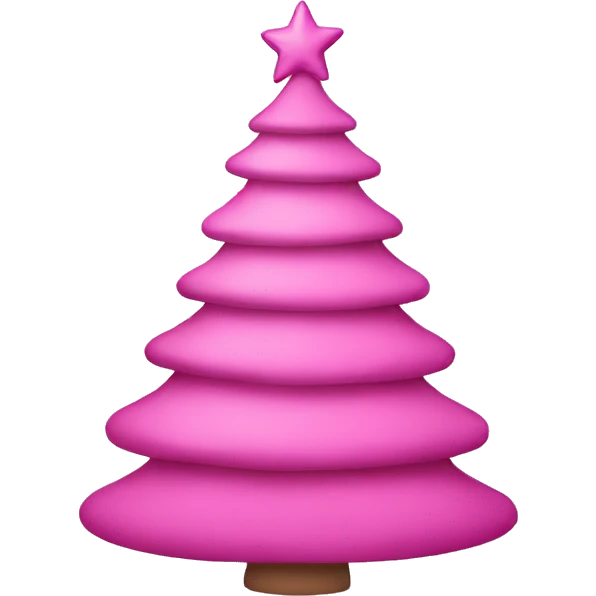 pink christmas tree emoji