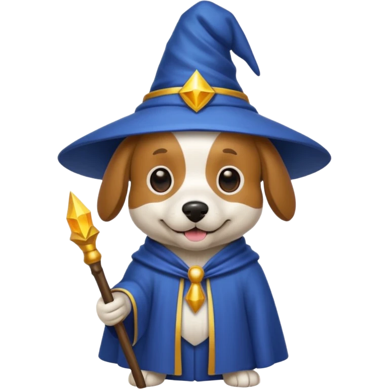Dog wizard emoji