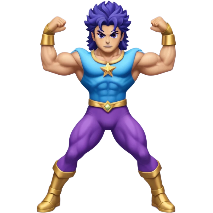 J’aimerais que tu me crées un emoji sur star Platinum dans jojo bizarre Adventure emoji