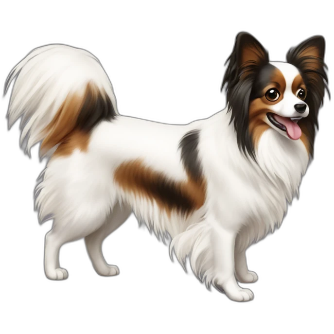 papillon dog run emoji