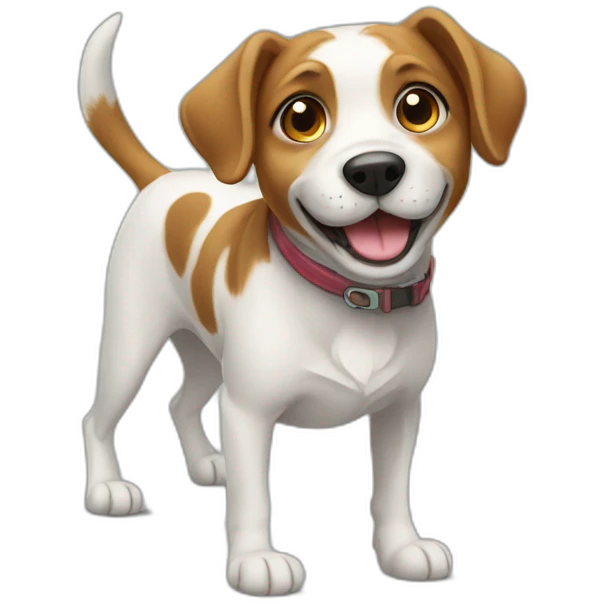 One legged dog emoji