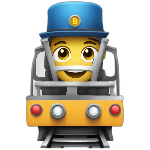 friendly train emoji