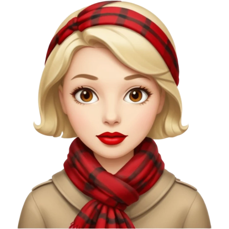 Retro style  woman emoji